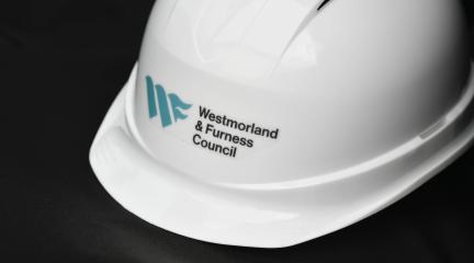 A Westmorland and Furness Council Hard Hat