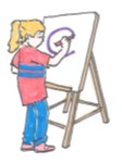 using an easel