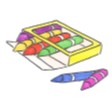 box of crayons
