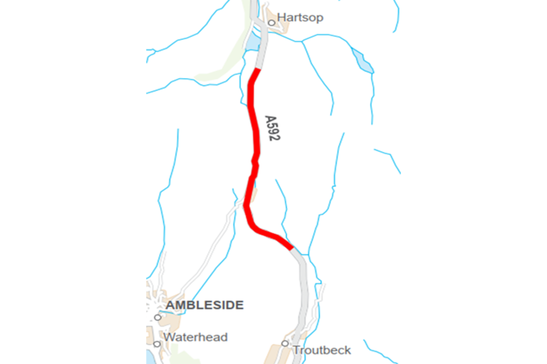 Kirkstone Pass Works map