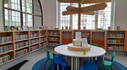 A refurbished area of Kendal Library