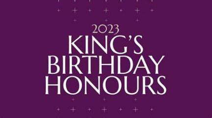 Image reads: 2023 King's Birthday Honours