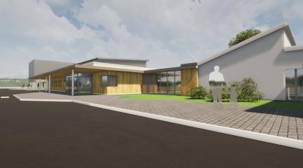 Artistic impression of Sandgate School building project