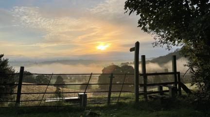 Armathwaite overlooking the River Eden