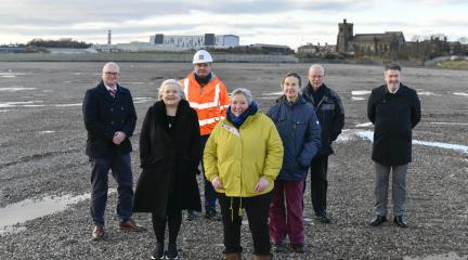 stakeholders at Marina Village phase 1 site