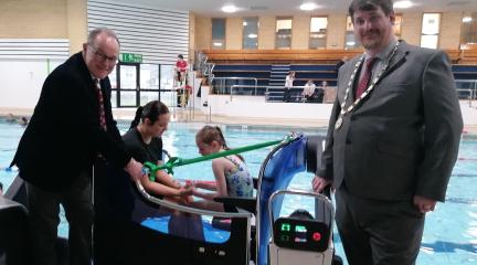 Official opening of the Poolpod at Kendal Leisure Centre.