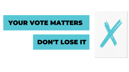Your Vote matters don't lose it