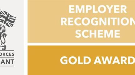 Armed forces covenant gold award logo