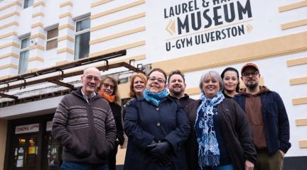 Members of the Roxy Collective standing outside the Roxy.