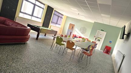 new lounge and games room at Lakeland House