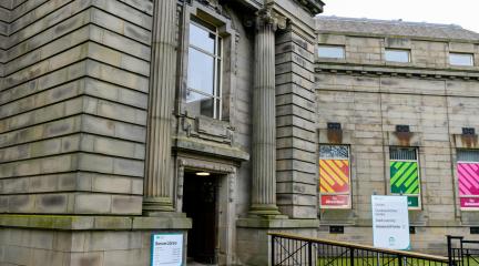 The exterior of Barrow Library