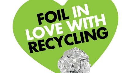 Foil in love with recycling