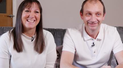 Foster carers Maria and Richard