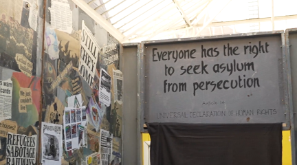 Part of the interactive Escape to Safety exhibition