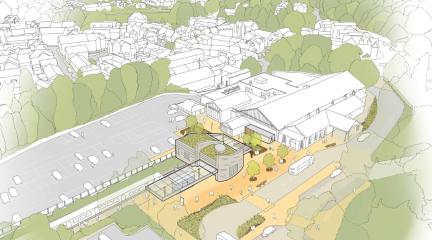 A drawing of how the station could look.