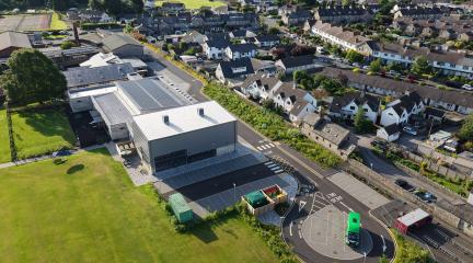Ariel view of Sandgate School and the new extension