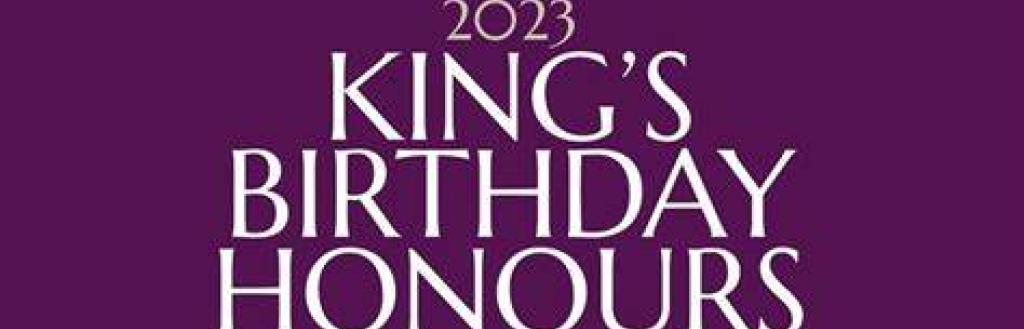 Image reads: 2023 King's Birthday Honours