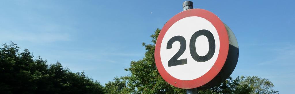 20mph sign