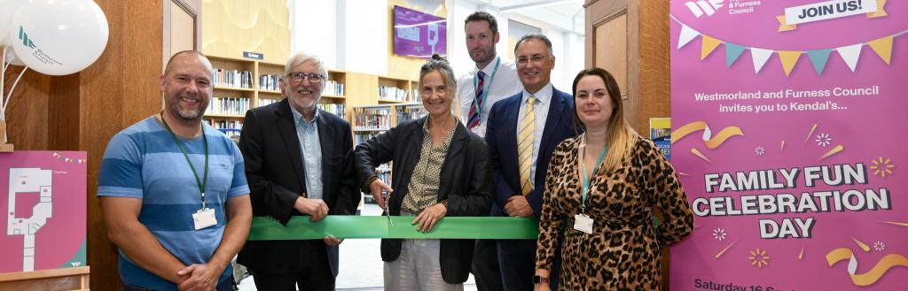 Cllr Virginia Taylor, Westmorland and Furness Council Cabinet Member for Sustainable Communities and Localities, marked the occasion with an official ribbon cutting alongside Westmorland and Furness Council Leader, Cllr Jonathan Brook.