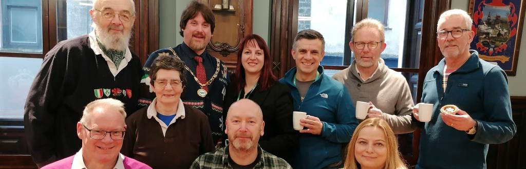 Back row from left, John Tweddle, Cllr Matt Severn, Linda Jones, Stefan Sabuda, Bruce Leslie, Colin Millar. Front row, from left, Chris Maycock, Jennifer Tweddle and Cat Brumwell.