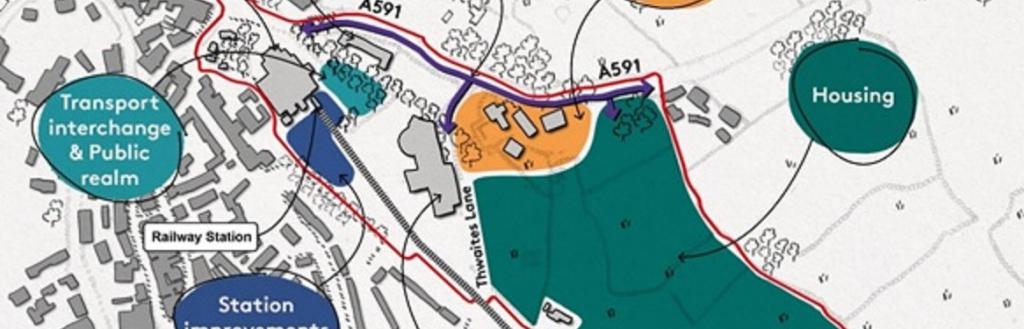 A map of the Windermere Gateway project.