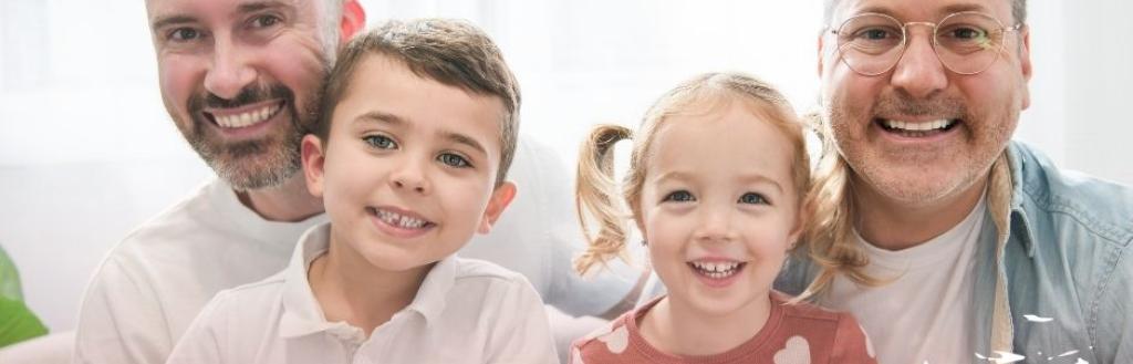 Same sex couple with kids