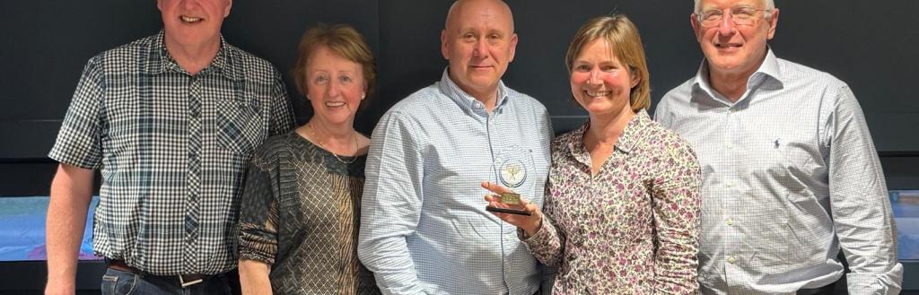 Pictured: Doug Huggon and Lianne Parrett from Westmorland and Furness Council with Rob Creswell, Sheila Westgarth and Brian Litster from Penrith Tennis Club.