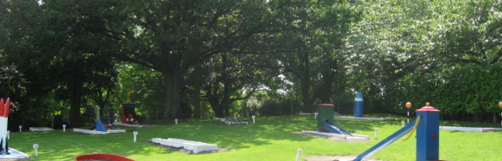Crazy golf at Castle Park