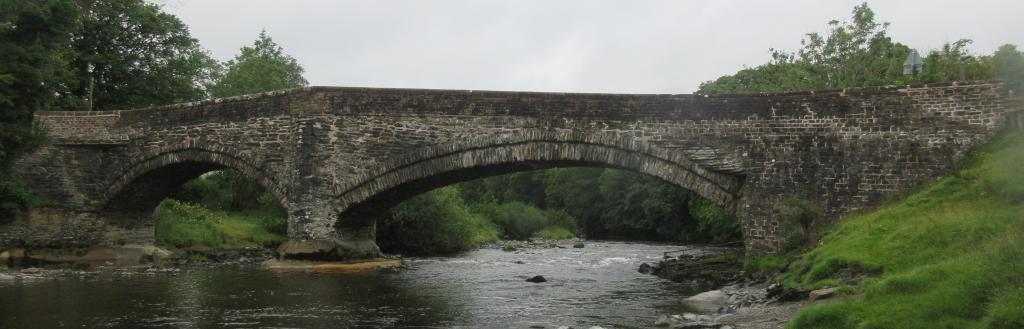The river flowing under Lincolns Bridge in Sedbergh