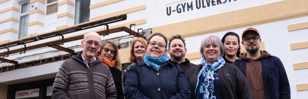 Members of the Roxy Collective standing outside the Roxy.