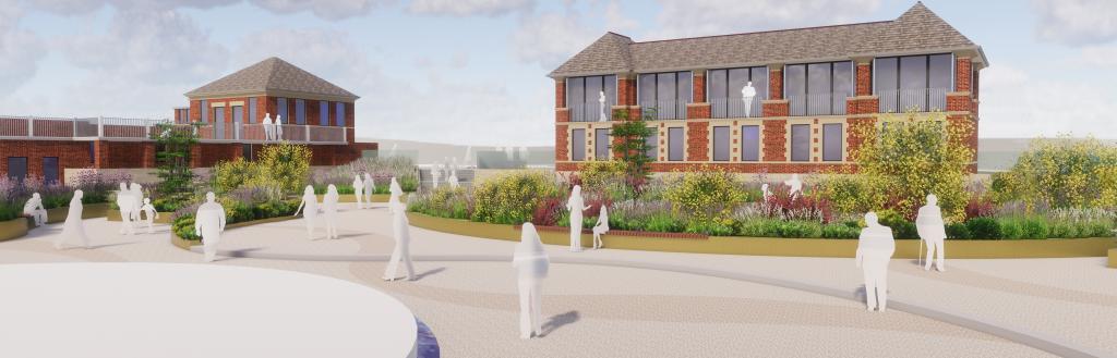 An artist's impression of how the lido will look.