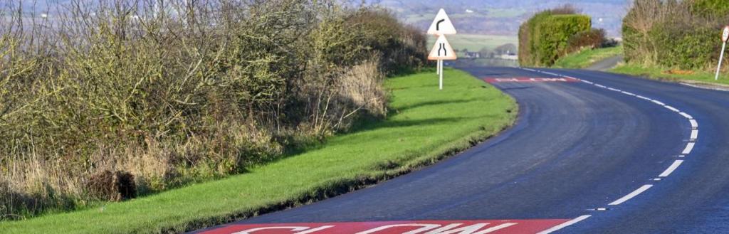 A595 Tippins Lane resurfaced as a part of Westmorland and Furness Council's 2024/25 capital investment programme