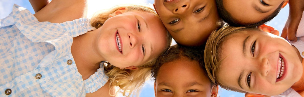 Kids smiling