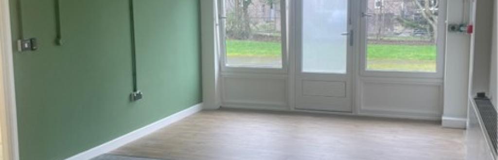 A newly refurbished room at Ormsgill Family Centre