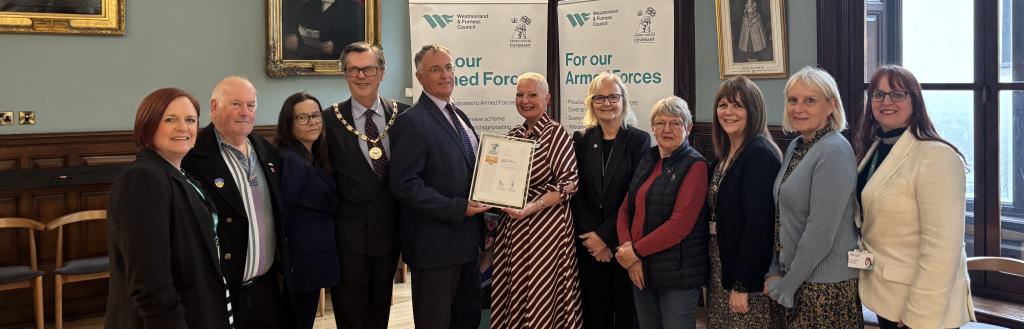 2.	Westmorland and Furness Council receive the Gold Award at Kendal Town Hall