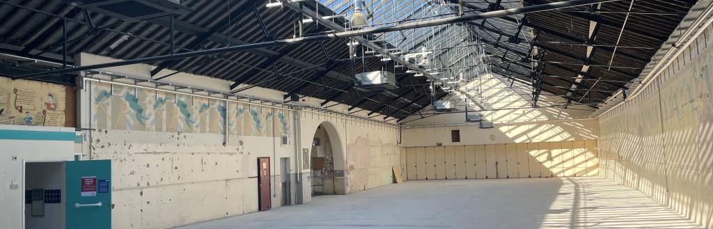 internal view of Kendal Market Hall following decarbonisation works