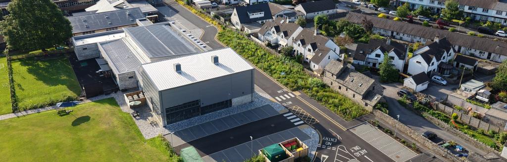 Ariel view of Sandgate School and the new extension