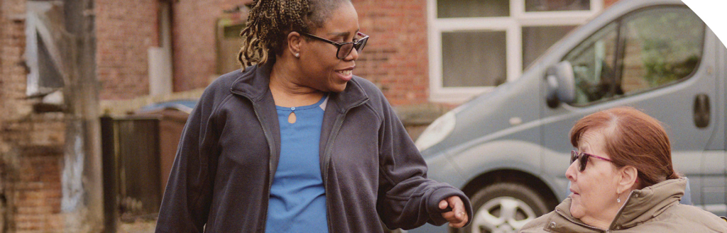 An adult social care worker
