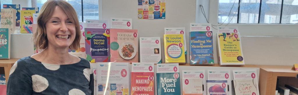 Dr Cath Munro with the Menopause Collection