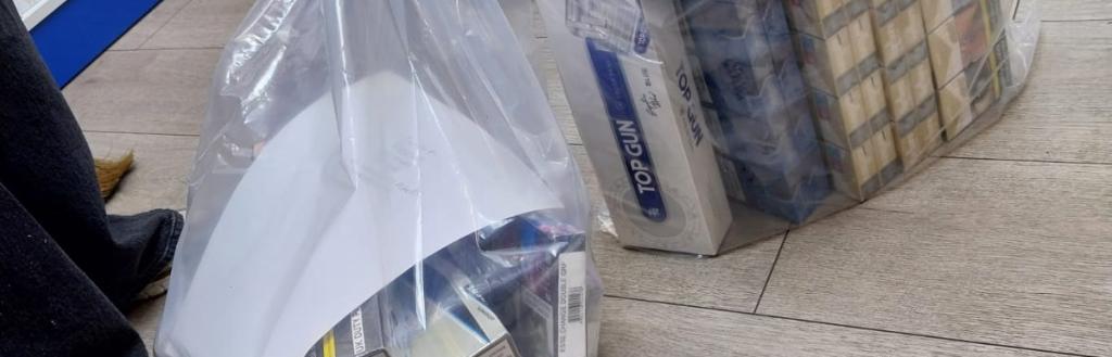 Seized illegal tobacco and non-compliant vaping products discovered at One Stop, Market Place Ulverston