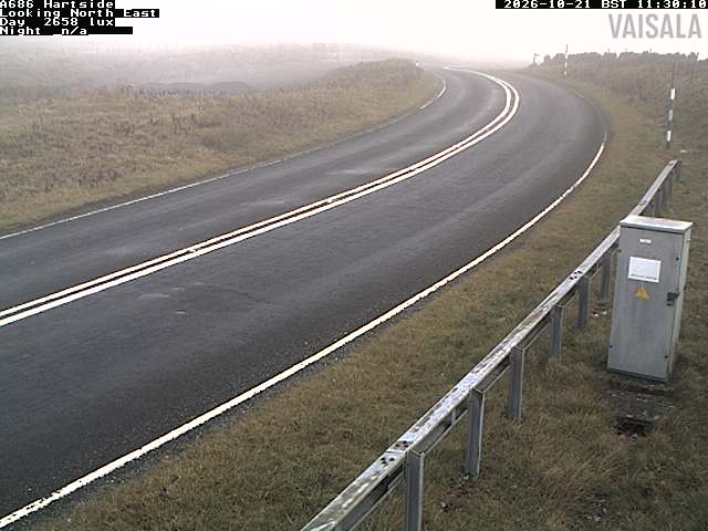 Camera photo of the road at A686 Hartside